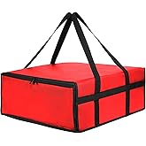musbus Pizza Carrier Insulated Bags Large for Deliveries, Insulated Pizza Carrier Delivery Bag 20x20 Food Bag for Personal and Professional Use