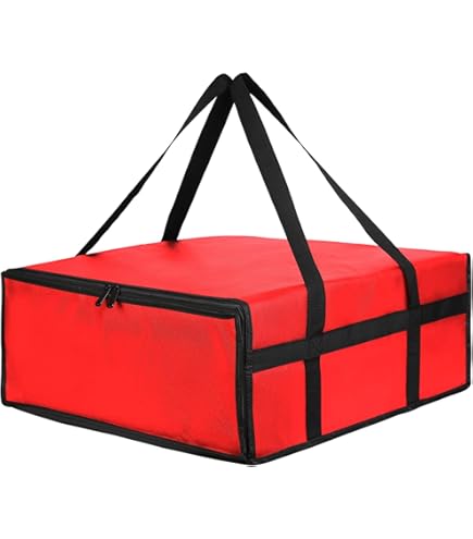 Amazon.com: Fenteer Insulated Pizza Carrier Delivery Bag Thermal