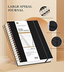 MUAHLIUB Spiral Notebook Journal College Ruled