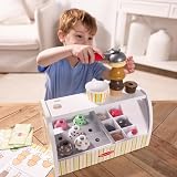 Melissa & Doug Wooden Ice Cream Toy Shop Role Play Set 3+ Kids view 5