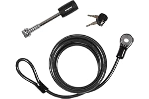 Swagman Anti-Wobble 5/8" Threaded Hitch Pin and 8.5' Cable, Black