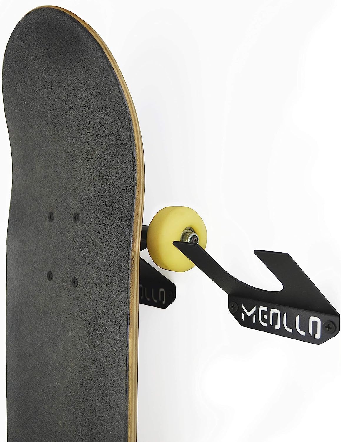 MEOLLO Skateboard and Longboard Wall Hanger (100% Steel) (Black X3)