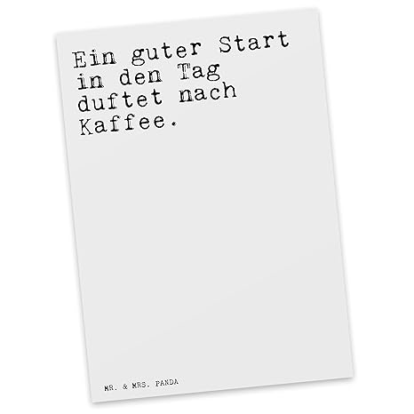 Mr Mrs Panda Postkarte Mit Spruch Ein Guter Start In