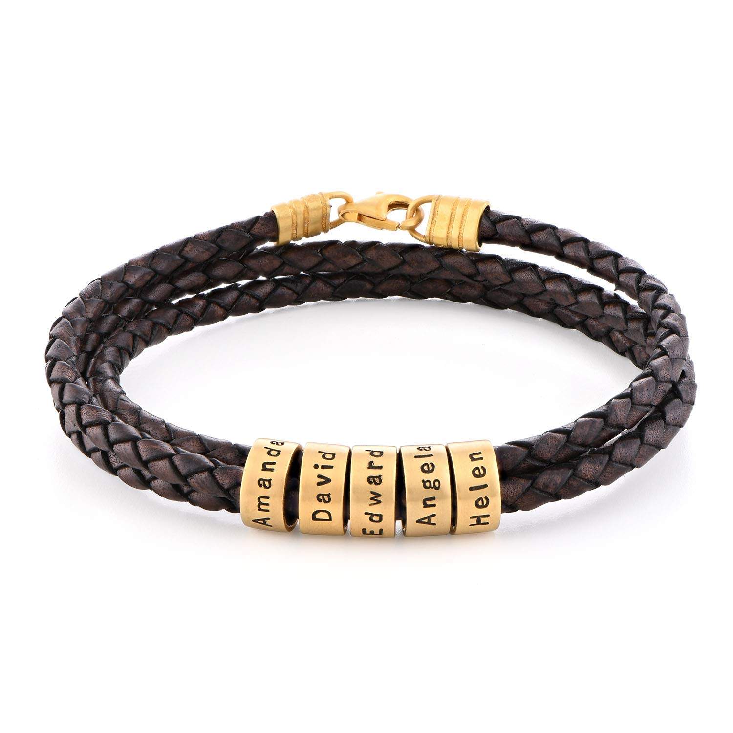 mens bracelet name beads