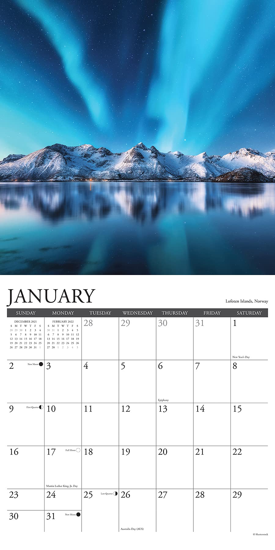Northern Lights 2022 Wall Calendar: Willow Creek Press: 9781549219054: Amazon.com: Books