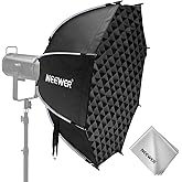 NEEWER 35.4'' Octagonal Parabolic Softbox, Bowens Mount Soft Box Compatible with Aputure 120d Compatible with Godox SL60w Q4