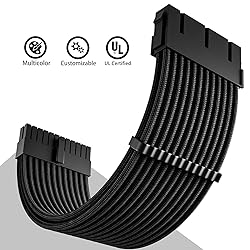 COOCAT PSU Power Supply Cable Extension Kits, 24Pin
