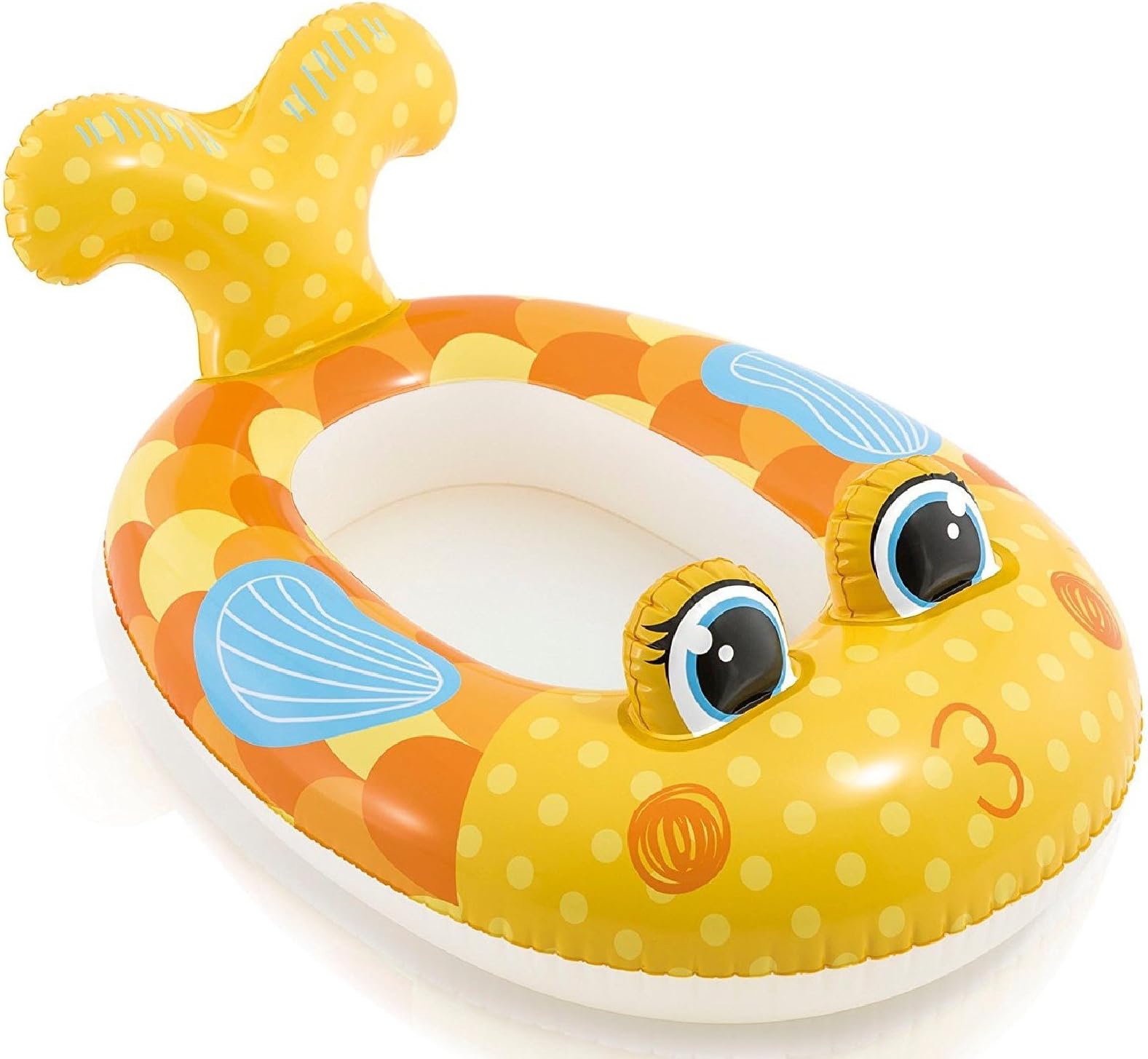 JEWELS FASHION Pool Cruisers - Float Outdoor Playtime Pool - Smooth Seams, Sturdy Construction & Bright Colors Make This Pool Float A Fun Way to Ride Summer Waves (Fish Pool Cruiser)