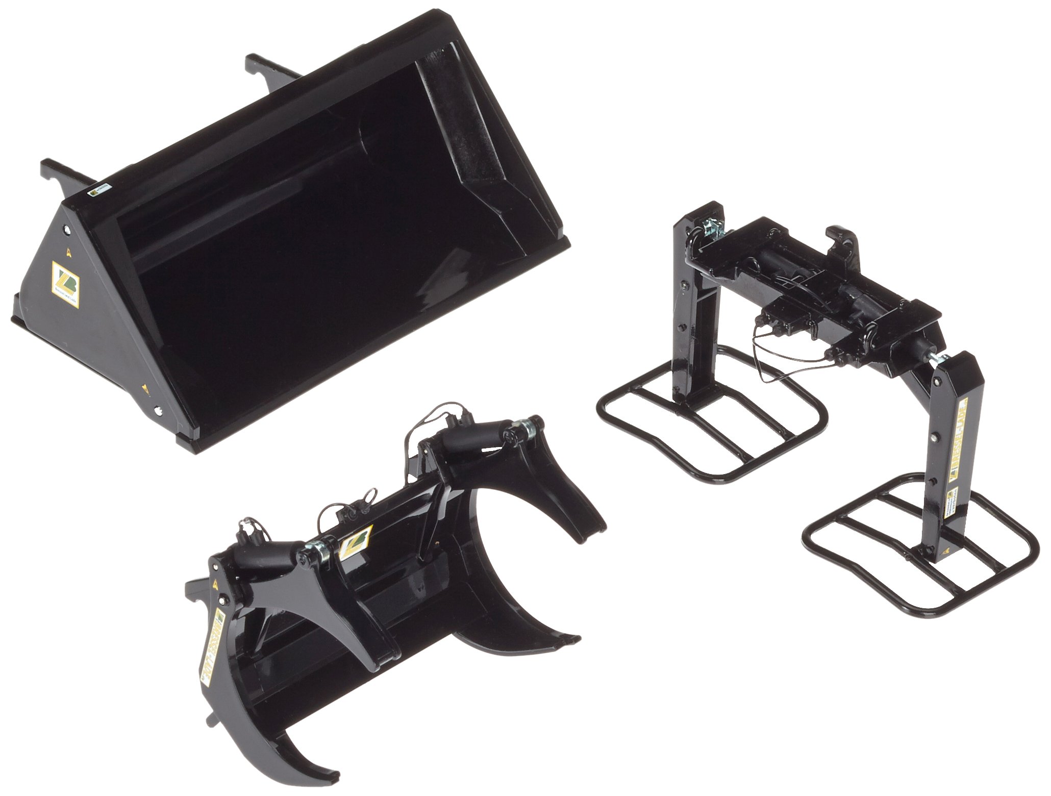 Wiking 7385 Front Loader Tools Set A, Black