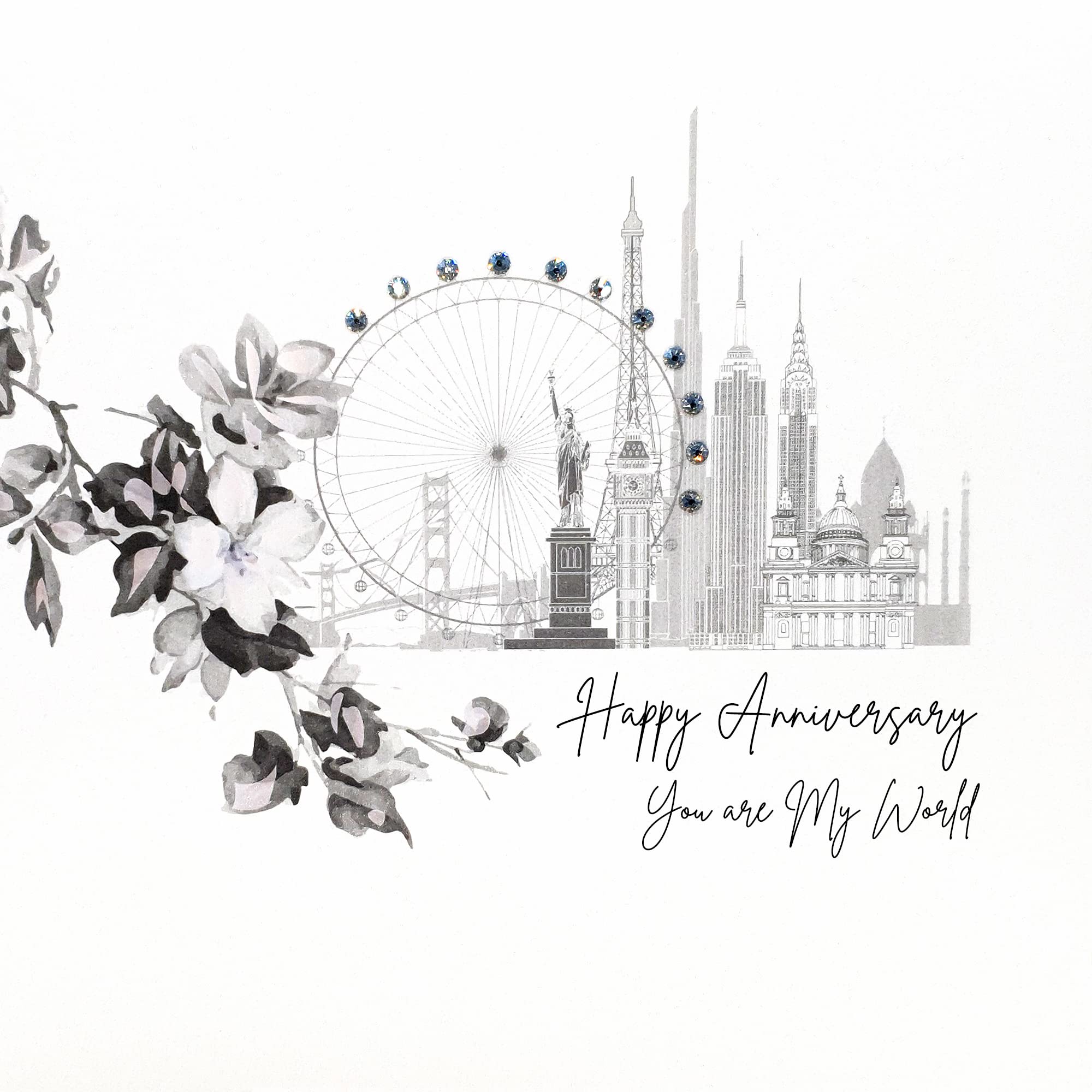 Five Dollar Shake Happy Anniversary You are My World - Anniversary Cards SR23