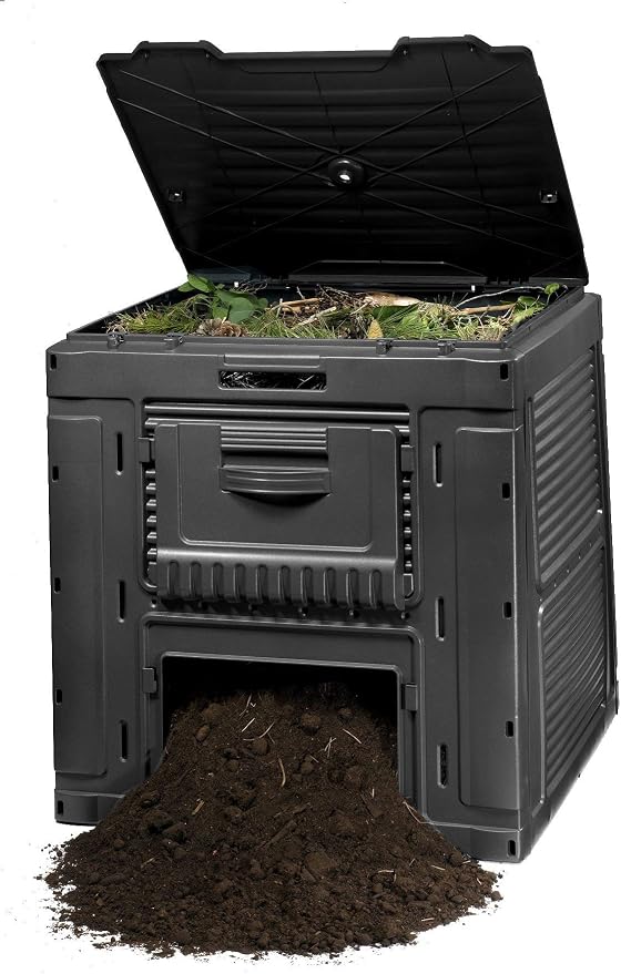 Keter - Compostador e-composter con capacidad de 470 L, Color gris ...