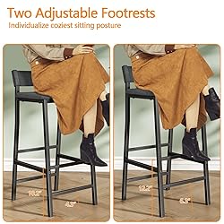 Furologee Bar Stools Set of 2, 24 Inches Counter