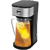 Iced Tea Maker with Glass Pitcher, Iced Coffee Maker with Infusion Tube,Strength Selector, 3 Quart