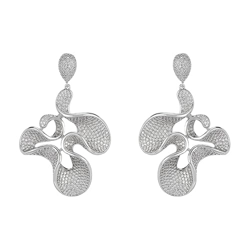 Silver Crumpled Earrings for Women Earrings for Girls