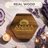 Anima Premium 7 Chakra Healing Crystals Set with Wooden Box & Guidebook view 3