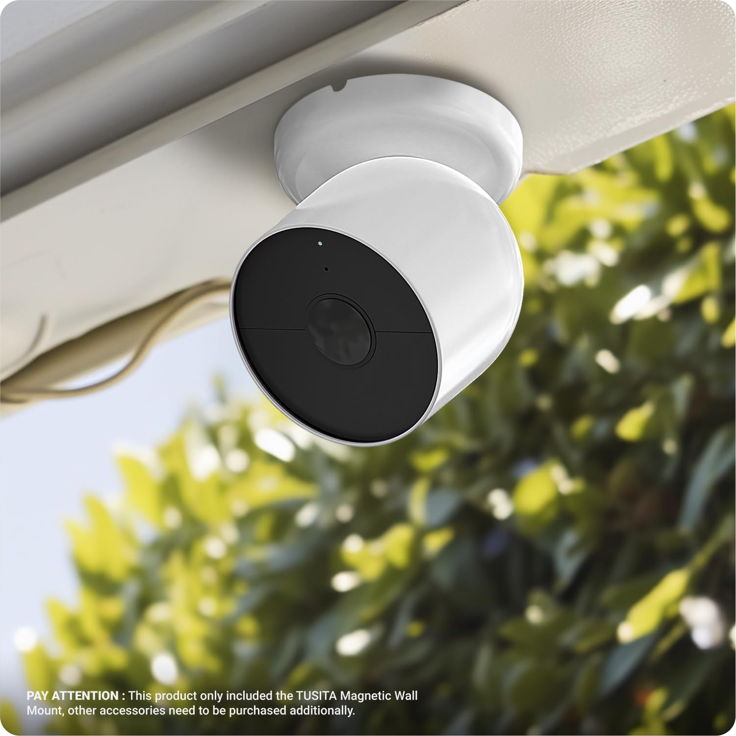 TUSITA Magnetic Wall Mounts Compatible with Google Nest Cam Outdoor or Indoor 2nd Generation Cameras, 2-Pack