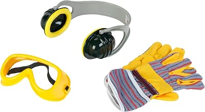 Theo Klein Bosch 3-Part Accessory Set Kids Toy Work Gloves Goggles Ear