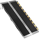 Octarga 5FT Portable Wheelchair Ramp, Aluminum Folding Handicap Ramp with Handle, Threshold Wheel Chair Ramp for Home Steps, Stairs, Entry, Curbs, Doorways, Non-Skid, Mobility Scooter Compatibility