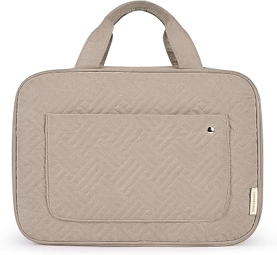 Bagsmart Hanging Toiletry Bag Large Camel Travel Organizer 28x19x8 cm