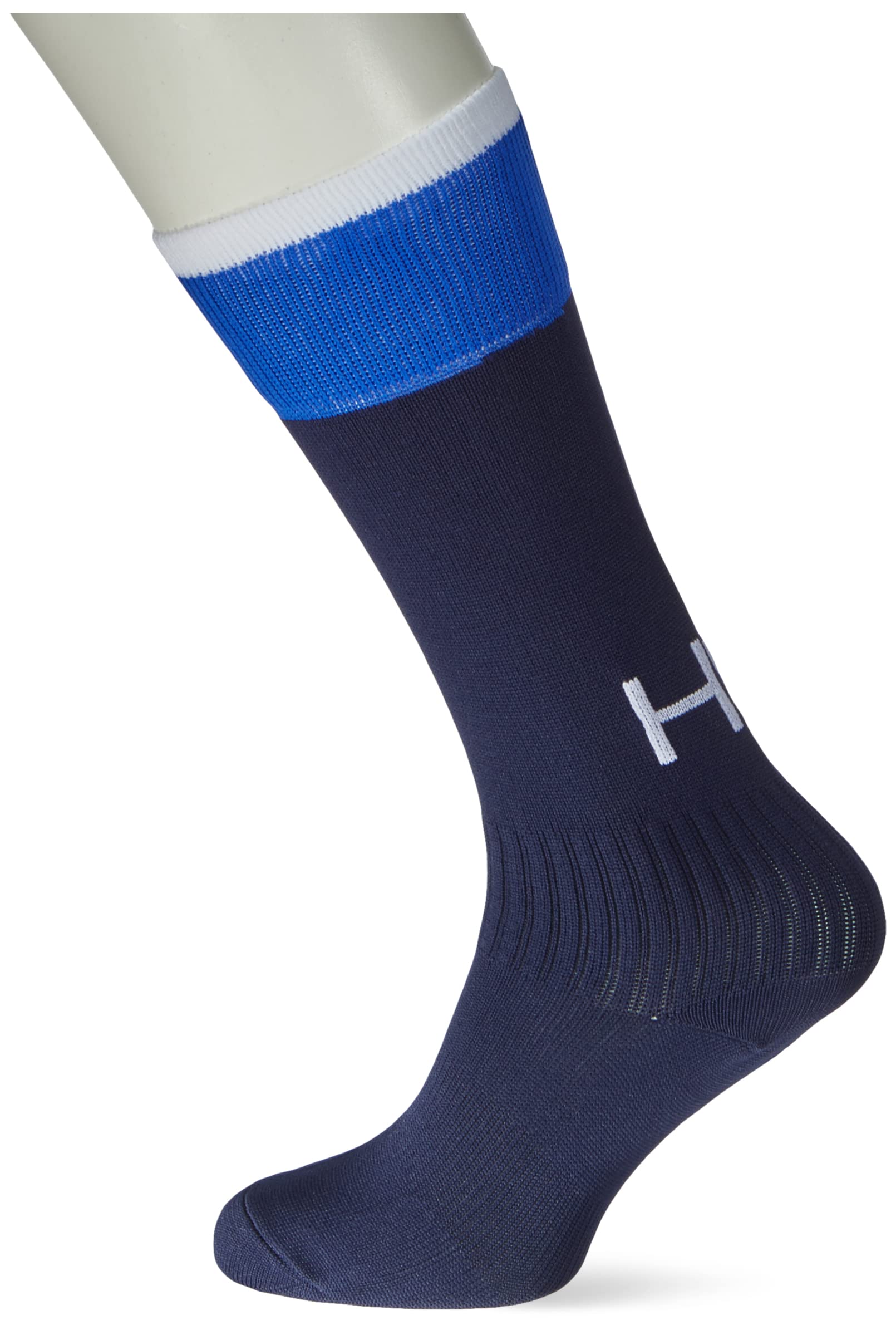 HS F15, Football Socks, unisex_adult, HAF15CZ9991-2, Blu Navy/Bianco/Blu Royal, 2