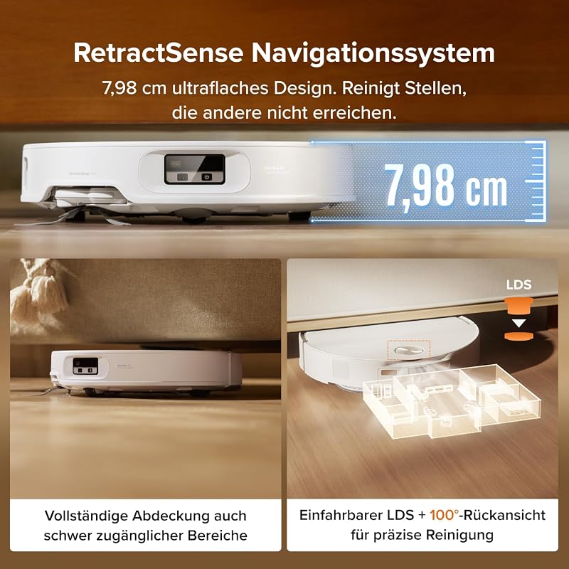 Qrevo Edge 2 Set Saugroboter mit Wischfunktion&Hebarem Wischmopp