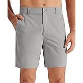 Libin Mens Golf Shorts 7"/9" Work Dress Shorts Casual Flat Front Hybrid Short Lightweight Quick Dry Water Resistant