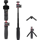 PellKing Tabletop Tripod and Handheld Selfie Stick/Poe Tripod Kit | for DJI OSMO POCKET 4 3 2 Camera and DJI OSMO NANO,DJI Osmo Action 6 5 Pro 4,Insta360 Luna Ultra X5 X4 X3 X2 Accessories