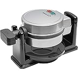 Brentwood TS-231S 5-Inch Non-Stick Flip Belgian Waffle Maker with Temperature Control, Silver