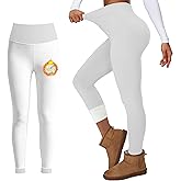 GYMGUN Thermal Fleece Lined Leggings for Women Warm Thick High Waisted Tummy Control Workout Soft Yoga Pants for Cold Winter