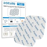 24 Pcs Compatible with Omron Heat Pain Pro PM311/PM800 Gel Pads,12Pairs Durable Compatible with OMRON Tens Unit Gel Pads,DONSINU Electrodes pad