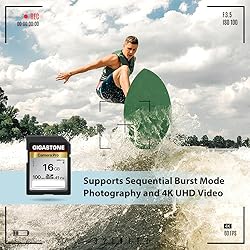 Gigastone 16GB 5-Pack SD Card V10 SDHC Memory Card