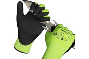 Schwer 2 Pairs Cut Resistant Gloves ANSI A6 Cut Proof Work Gloves, Touchscreen, for Men and Women Used for Woodworking, Glass