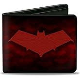 Buckle-Down unisex adults Buckle-down Pu Bifold - Red Hood Logo/Monogram Black-red Fade/Red/White Bi Fold Wallet, Multicolor, 4.0 x 3.5 US