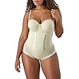 Maidenform Women's Shapewear Tummy Control Bodysuit, Built-In Bra Convertible to Strapless, Ultra Firm Shapewear Bodysuit