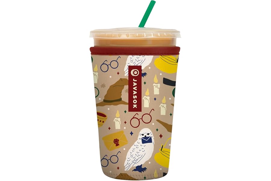 Sok It JavaSok Iced Coffee & Cold Soda Insulated Neoprene Cup Sleeve (Horcrux, Medium: 22-28oz)