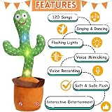 JULI Talking Cactus Toy Singing Dancing Repeats Voice Recording 120 Songs Plush view 4