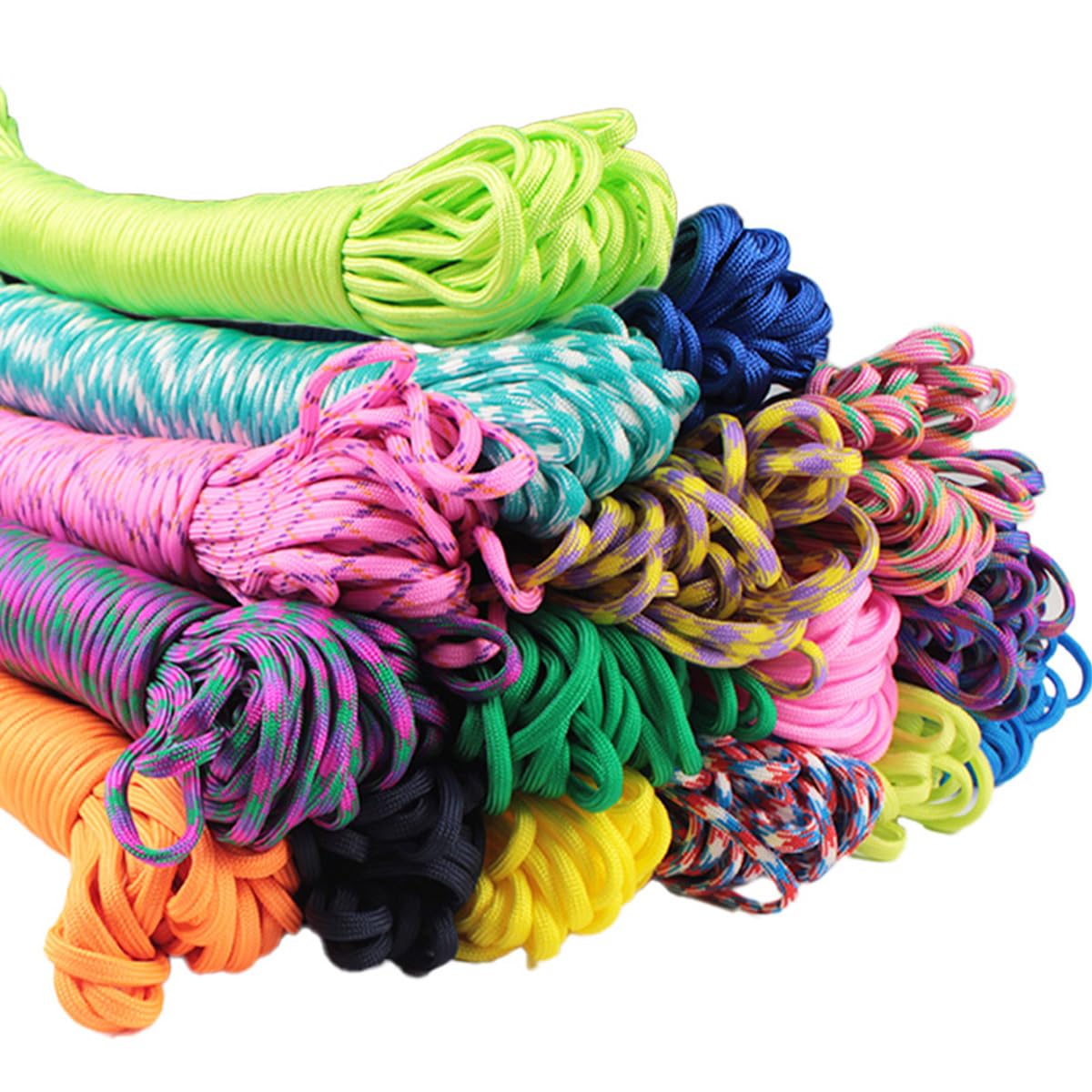 handmade.amane パラコード 4mm 109色 パラシュートコード テントロープ ガイドロープ 手芸 7芯 ハンドメイド パステル くすみカラー セット ひも (PB20 ディープオレンジ, 10m) の商品画像