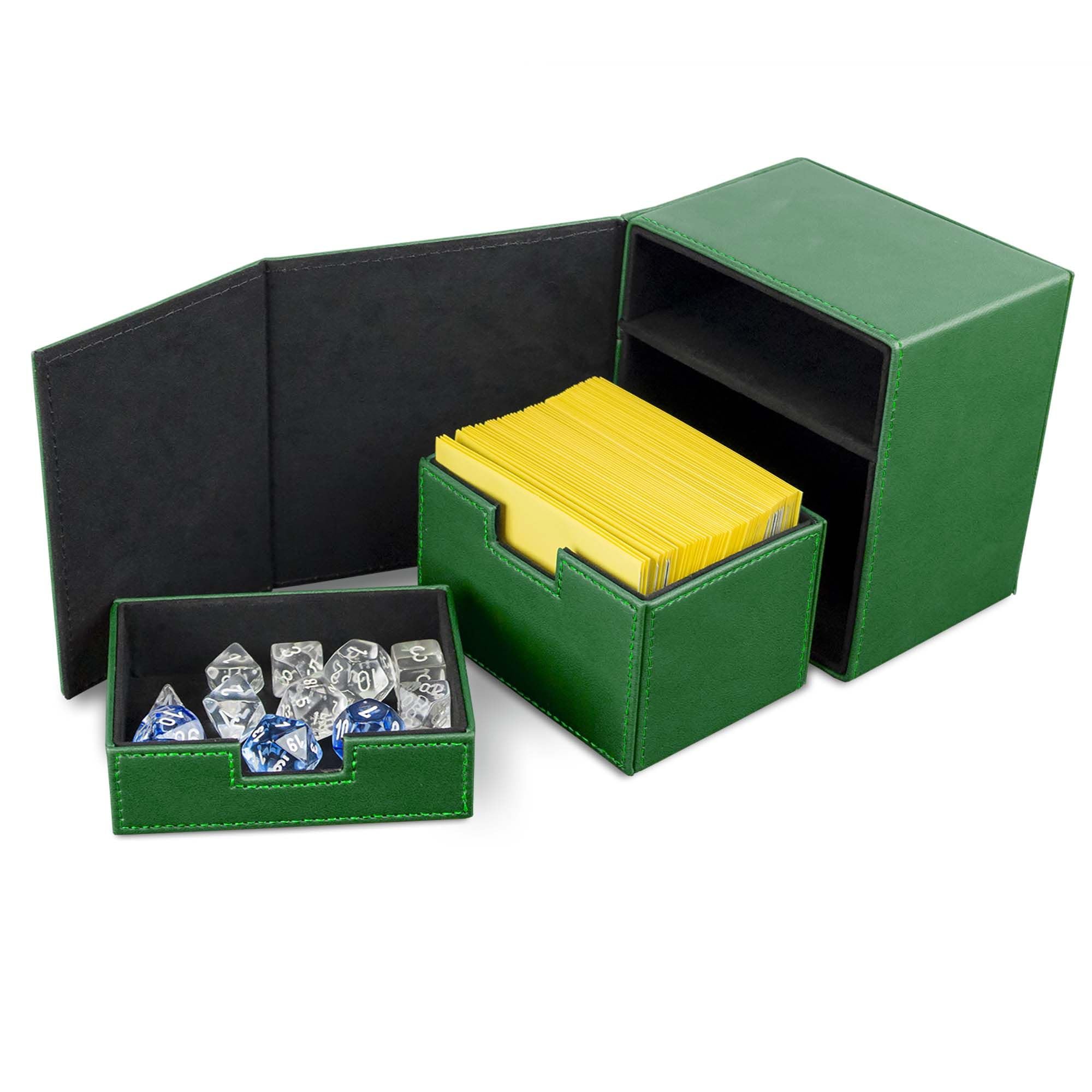 Card Supplies Deck Vault LX - 100 Green Standard Deck Box