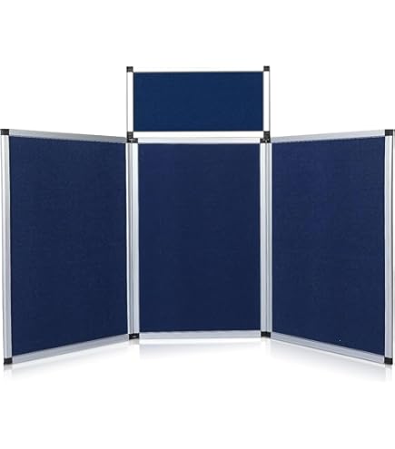 Folding Panel Display For Trade Show Jxgzyy 3 1 Panel Trade Show Presentation Board Trifold Poster Board With Storage Bag Grey Single Sided Tabletop