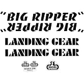 SE Bikes Big Ripper Decal Set Null Black | SE Bikes Big Ripper Black Decal Set - Authentic Vinyl Stickers