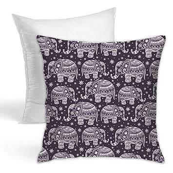 Amazon Com Ghujaoohijio Cartoon Cute Elephant Square Pillows