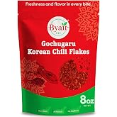 Byait Gochugaru Korean Chili Flakes 8 Oz, Red Chili Pepper Flakes | Medium Hot, Coarse Gochugaru For Kimchi, Chili Oil, Korea
