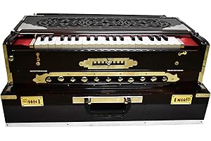 VRINDAVANBAZAAR.COM Premium Scale Changer Harmonium, Best Scale Changer, Concert, 3 Reeds, 9 Scales, 11 Stops, 37 Keys, Comes with a bag -Vrindavan Bazaar (Scale Changer)