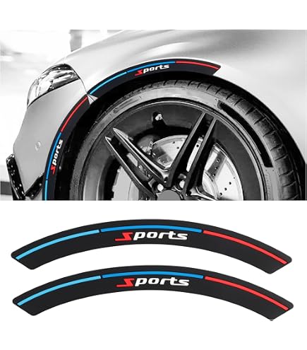2-Pack Car Wheel Arch Protector Strips – Carbon Fiber & TPU Anti-Scratch Trim, 12.6x1.77 Inch, Self-Adhesive (Red/Black) - View #8