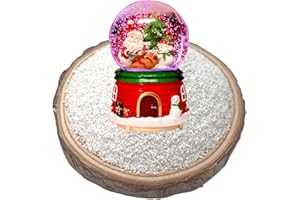 Fake Snow for Snow Globes, DIY Snow Globe Snowflakes, Waterproof Floatable Artificial Snow Flake for DIY Snow Globe Making, C