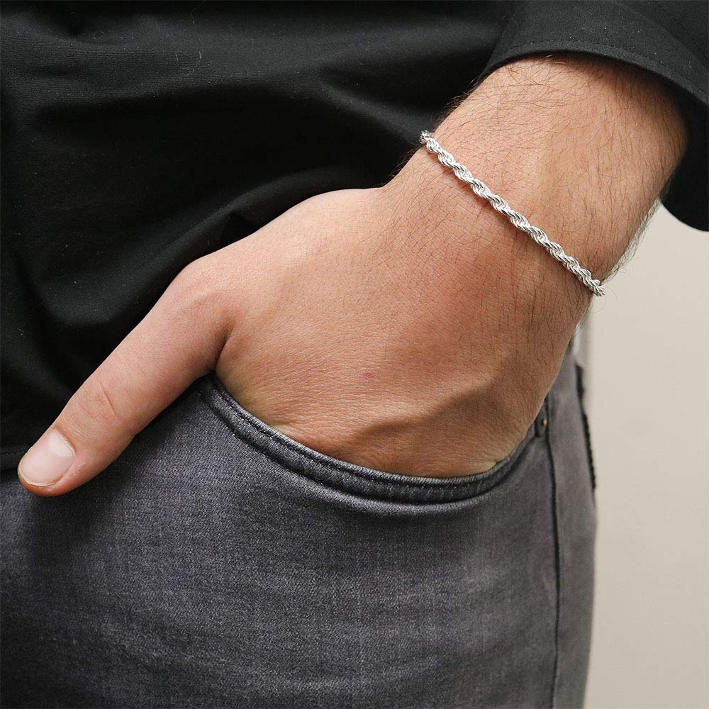 2.5MM Sterling Silver Necklace 14-30 