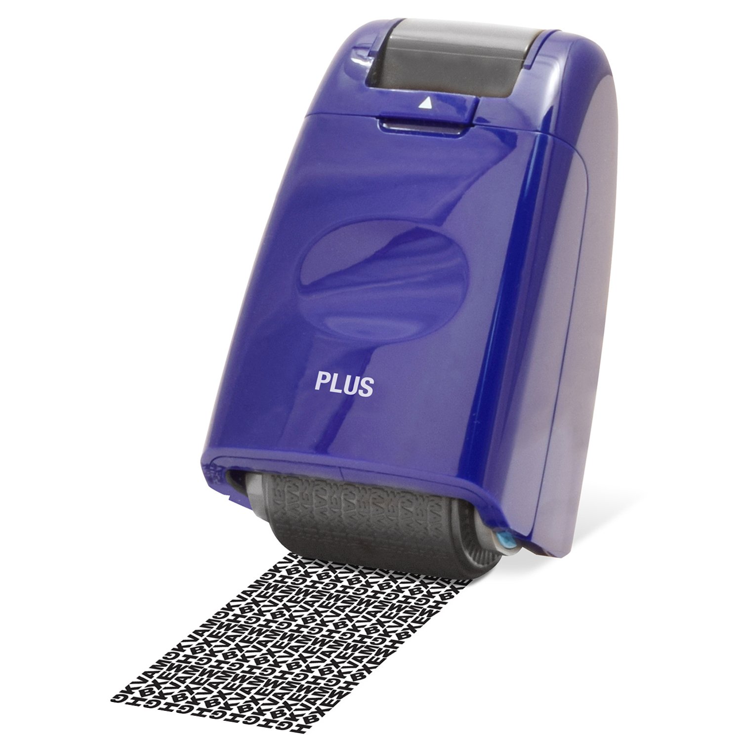 PLUS Japan Guard-Your-ID Camouflage Roller Stamp in Blue, 1 Piece Pack (1x 1 Stamp), is-500cm