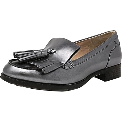 clarks silver dress shoes