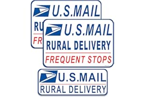 HOZODUSI Delivery Driver Magnetic - 3-Pack Rural Delivery Carrier Magnets Bumper Sticker Set - Reusable and Removable Magnets for Car,SUV,Trucks - Reflective Waterproof - 11.8×4 inch (US MAIL-WHITE)