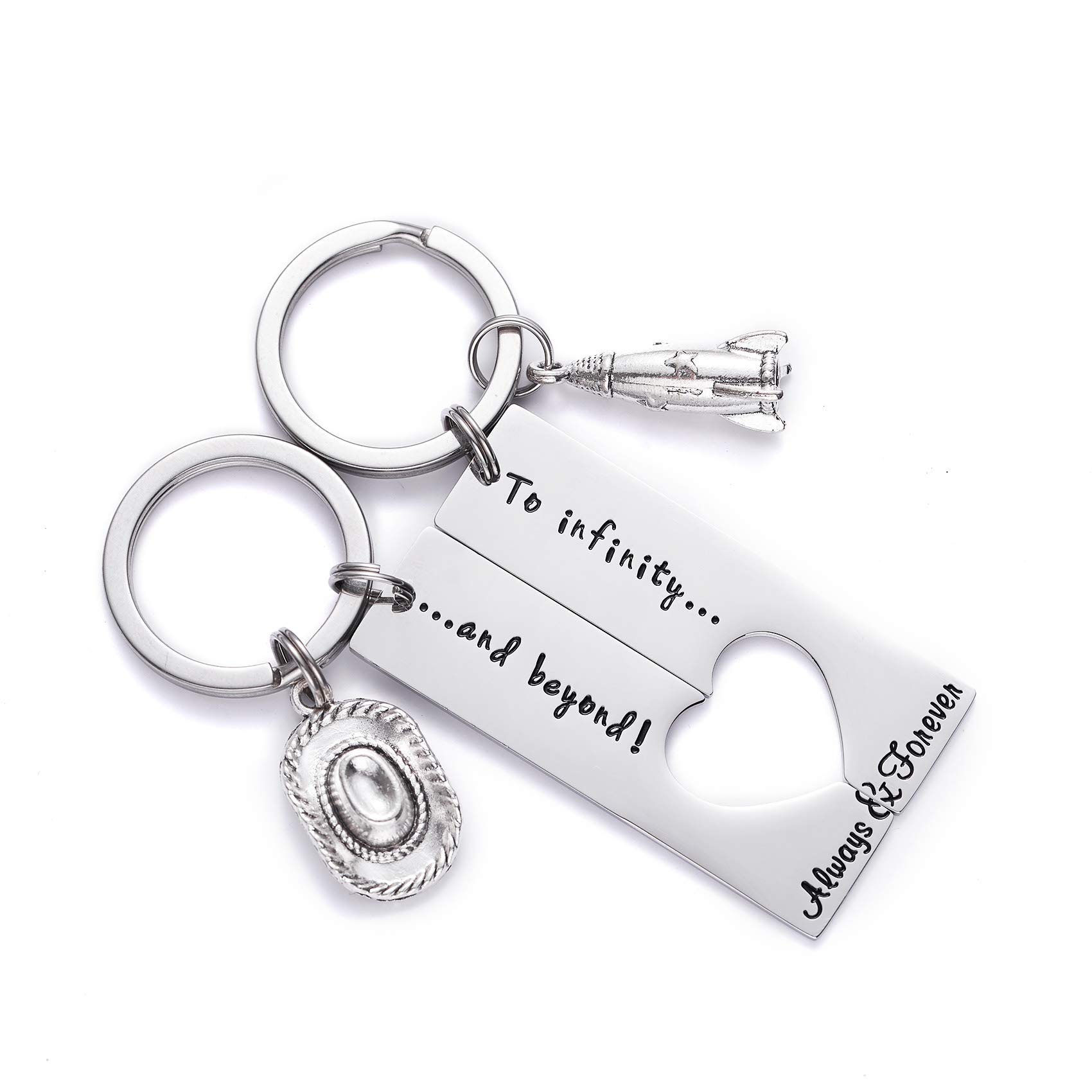 LParkin Friendship Keychains Gifts for Friends to Infinity and Beyond Keychain for Men Matching Keyrings for 2 for Women